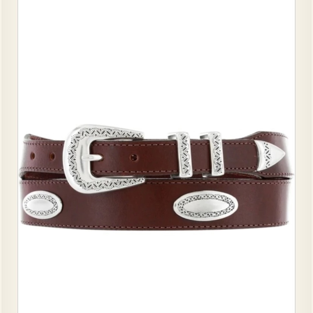 Brighton Ornamental Taper Leather Belt